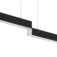 Lámpara Lineal LED UGR<19 de Aluminio para Oficina, CCT Seleccionable, 40W, Enlazable, de Superficie, para Área de Oficina