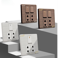 KLASS nouveau design Une série pc panneau 86 taille unipolaire ou multidirectionnelle UKBS standard électrique interrupteur mural et prise