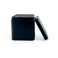 Boîtes carrées en métal de qualité alimentaire 70*70mm personnalisées en gros boîtes de conserve pour thé café biscuits bonbons emballage de stockage