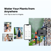Minuteur d'arrosage de jardin à 2 sorties avec répartiteur de robinet et passerelle Zigbee requise pour le contrôle de l'irrigation