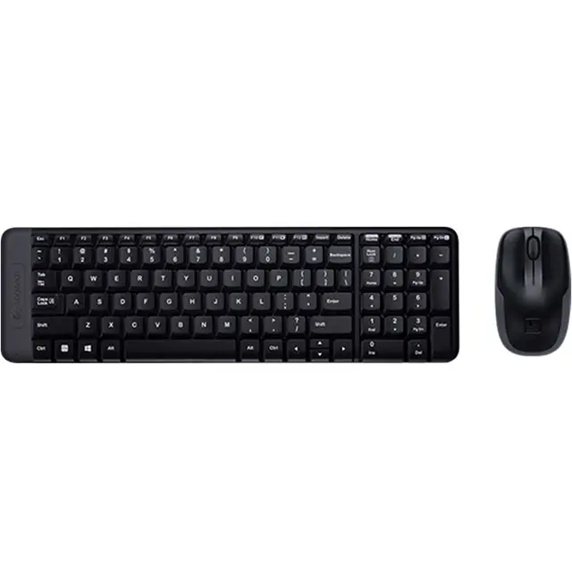 ForLogitech MK220 wireless light keyboard and mouse kit ergonomic gaming office pc gamer computer support usb