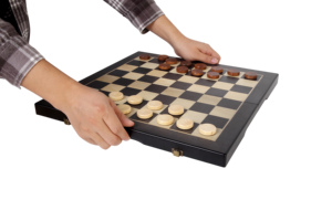 Bộ cờ vua và cờ cá ngựa bằng gỗ cao cấp 15 inch, thủ công, 2 trong 1, có nam châm, dùng chơi trong nhà - Product Image 4