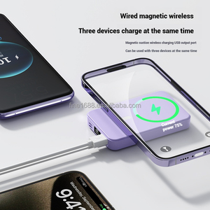 Banco de Energía Magnético Inalámbrico de Carga Rápida <span class=keywords><strong>Mag</strong></span> PD de 22.5W con Soporte Plegable Seguro y Pantalla Digital, Banco de Energía de 10000mAh para <span class=keywords><strong>iPhone</strong></span> - Product Image 5