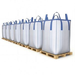 Sac jumbo tissé carré de 1,5 tonne, sac FIBC conducteur pour le sable, la résine chimique, l'industrie de la construction, décharge par bec, charge de 1000 kg - Product Image 4