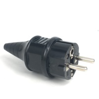 Adaptateur secteur européen 16A 250V, connecteur Schuko type F, prise Schuko, compatible France, Allemagne, Corée, Russie