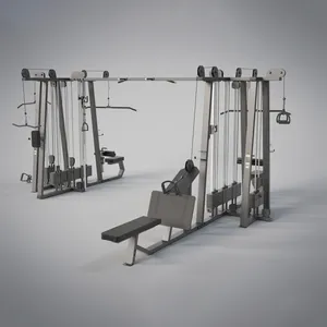 Leg Press Home Gym Kabel Machines Volledige Apparatuur Alle In Een Trainer Compact Katrol Kids Bulk Goud Musculation Machine Gewicht