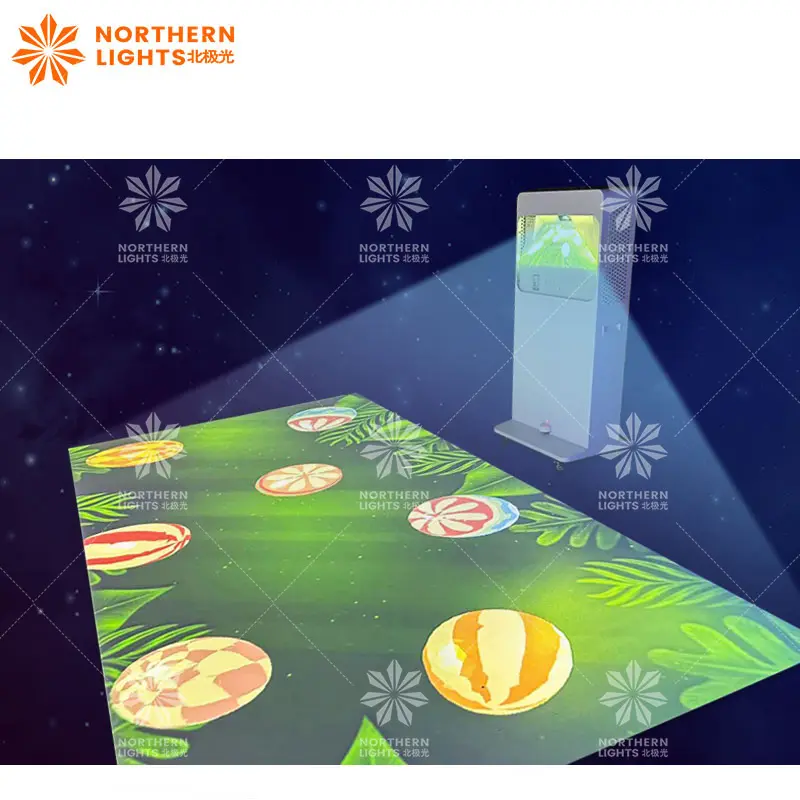 Norther Lights Mobile All-in-One Interactive Projection para Parque de Atracciones Interact Floor Interactive Projection Syst