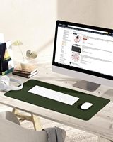 Grand tapis de bureau en cuir antidérapant, imperméable, pour ordinateur portable, clavier, bureau/travail/maison/décoration, personnalisable, pour jeux