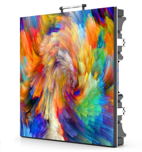 LED <b>Display</b> Screen Outdoor 4K Resolution 7000 cd Brightness IP65 Waterproof <b>Wall</b> Mount Silver Color - Product Image 1