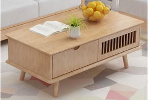Juego de Mesa de Centro y Mueble para <span class=keywords><strong>TV</strong></span>, Estilo Nórdico Moderno, para Sala de Estar, Mesa de Té de Diseño Simple, Madera Maciza, Desmontable, para Apartamentos Pequeños - Product Image 3