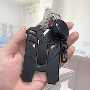 Porta Tarjetas para Exteriores de 4 Pulgadas, Material ABS, Hebilla de Fácil Extracción, Cable de Acero Antipérdida para Tarjetas de Crédito y Tarjetas de Trabajo - Product Image 3