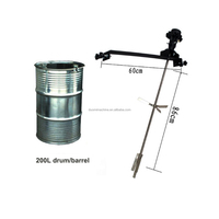 Tambour d'entrée en acier inoxydable pneumatique ibc peinture mélangeur agitateur d'air 200l