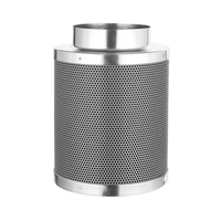 Hidroponik perak 38mm 45mm 50mm tempat tidur karbon aktif ventilasi pembuangan Filter udara