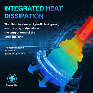 Sfida T1 6000K Led Koplamp H4/H7 Lampen 12V 24W 2400 Lumen Universele Montage Voor Kleine Auto 'S En Stadsauto 'S - Product Image 4