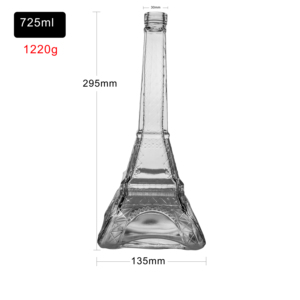 Decantador de Whisky Decorativo de Cristal con Forma de <span class=keywords><strong>Torre</strong></span> <span class=keywords><strong>Eiffel</strong></span>, Botella de Licor de Alta Calidad de 725 ml, para Bar, Hogar, Fiestas, Regalos - Product Image 6