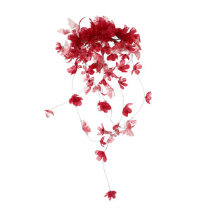 2025 Original Handmade New Forest Style Red Butterfly Hair Clip, Ethereal Hair <b>Accessory</b>, Simple Edge Clip, <b>Wedding</b> Bride - Product Image 5