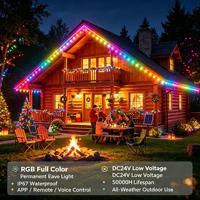 Sistema de Iluminación LED para Aleros con Control Inteligente para Decoración Exterior de Casas