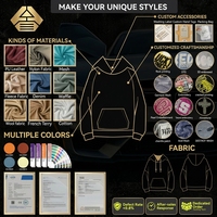 Hoodies personnalisés brodés en coton épais, coupe oversize et épaules tombantes, unisexe, avec poche et imprimé animal – Fabricants