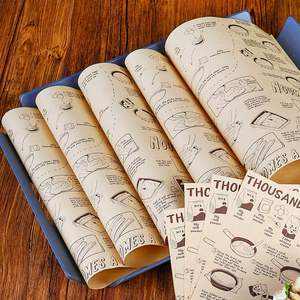 Vintage English logo Printed Packaging <b>Paper</b> for Hamburger Sandwiches and Food Mats Manufacturer for Wholesale - Product Image 4