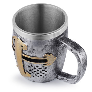 Tazza Medievale da Birra con Croce Templare, Stile Cavaliere Crociato, Tazza da Caffè con Armatura, Vendita all'Ingrosso - Product Image 1