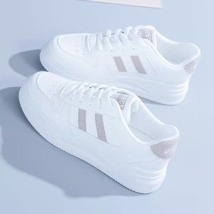 NUEVAS <span class=keywords><strong>Zapatillas</strong></span> Deportivas <span class=keywords><strong>de</strong></span> Piel Blanca para Hombre y <span class=keywords><strong>Mujer</strong></span>, Estilo Casual, con Plataforma Plana y Tacón Bajo, Marca Privada, Colección Primavera KJ 2026 - Product Image 4
