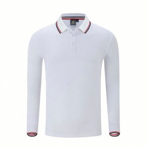 Design New Product Promotionnels Long Sleeve Cotton and Polyester 3XL Print on Demand Breathable Polo <b>Shirt</b> - Product Image 1