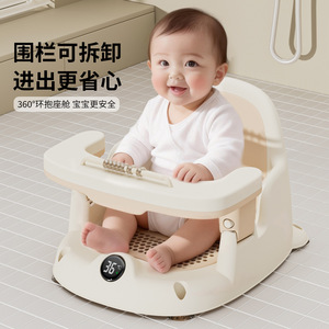 Baby Bath Chair Plastic Non Slip <b>Frame</b> 0-12 Months Toilet Use Large Straight Body YFT125 - Product Image 2