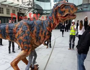 Simulation Real Size Realistische Dinosaurier Kostüm Walking Dinosaurier