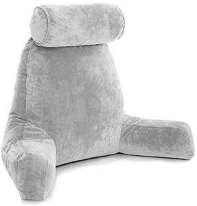 Repos lit lecture et TV oreiller avec accoudoirs grand <span class=keywords><strong>coussin</strong></span> en mousse à mémoire de forme déchiqueté pour les femmes enceintes coccyx lombaire bas du dos - Product Image 6