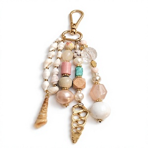Pendientes de Borla con Perlas de Concha Estilo Bohemio para Mujer, Joyería de Moda de Aleación Chapada en Oro - Product Image 1