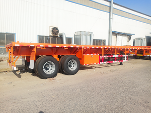 Hcsv 2 Trục Thép Container Bên Tường 40 Chân Xe Tải Nền Tảng Trailer Bán Nhà Máy Giá 40 Chân Chất Lượng Cao Xe Tải Rơ Moóc - Product Image 6