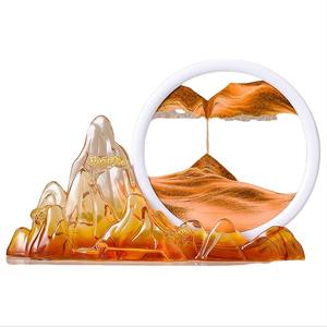 Nouvelle figurine sculptée en résine époxy, style rocaille chinoise et peinture de sable mouvant, ornement de luxe léger haut de gamme pour salon et entrée. - Product Image 5