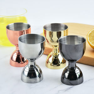 Jigger de barman en acier inoxydable double face personnalisé pour jus de fruits, outil de bar en métal, doseur de 1 oz <span class=keywords><strong>et</strong></span> 2 oz, jigger à cocktail en forme de cloche pour vin - Product Image 3