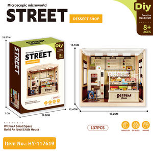 Micro World – maison de desserts miniature, Kit d'assemblage DIY avec lumières, décoration de la maison, jeu d'imitation, jouet éducatif pour enfants et adultes - Product Image 4