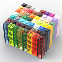 BEBRICKS Série de pièces de construction 3005 Briques 1x1 Blocs de construction Jouet Pièce de base MOC Ensemble de plaques pour garçons et filles Créer