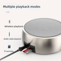 Haut-parleur portable sans fil MINI 5W pour l'extérieur/intérieur, design métallique couleur unie, cadeau promotionnel, USB TF pour 5.3 Party Speaker