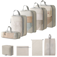 Magic Park-Sacs de voyage Compression, étanche, de tailles différentes, de luxe, portable, 8 pièces, 10 cubes d'emballage