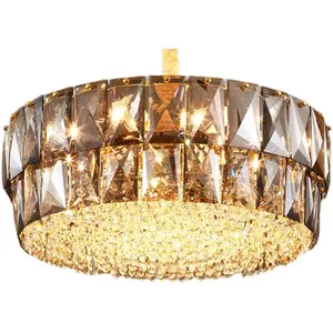 New design luxury and beautiful modern crystal chandelier prices living room lamp hotel lamp chandelier