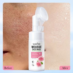 SADOER Mousse <span class=keywords><strong>Nettoyante</strong></span> Bio Naturelle à l'Aloe Vera avec <span class=keywords><strong>Brosse</strong></span> pour les Pores, Hydratante, Soin de la Peau, Contrôle du Sébum, Nettoyant <span class=keywords><strong>Visage</strong></span> Moussant - Product Image 4