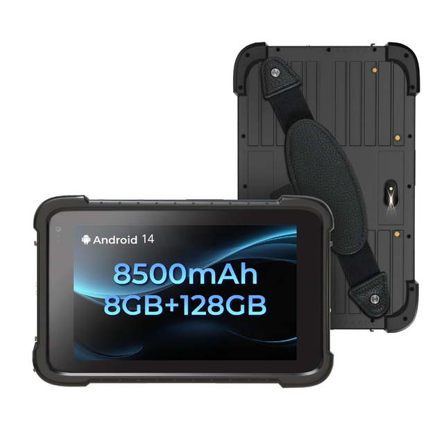 8" Android Rugged Tablet Barcode Scanner RT06A Industrial Tablet PC 1D/2D QR Inventory Scanner 8GB+128GB 1280*800