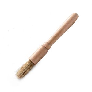 Brosse de nettoyage pour moulin à café, outil pour nettoyer les résidus de la machine à café à manivelle, manche en bois, poils doux, petite brosse à long manche - Product Image 5