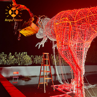 Dinosaures parc spectacle de lumière Festival vacances lanterne décor aménagement paysager conception noël animaux décoration fournitures étanche