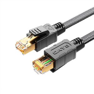 CAT5 CAT8 <strong>Network</strong> <strong>Cable</strong> Shielded LAN Patch Cord for High Speed Internet Home &amp; Office Use Custom Lengths - Product Image 2