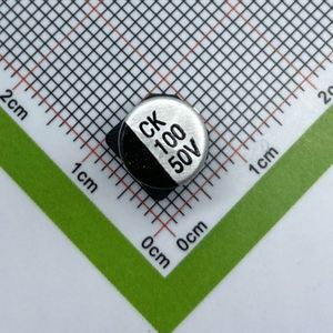 Factory Direct CK1H101M-CRF10 8*10.5 Capacitors SMD Electrolytic Capacitors 100uF 20% 50V - Product Image 1
