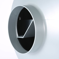 NUSSUN Ventilateur circulaire de ventilation à conduit en ligne de 6 à 10 pouces Ventilateur d'extraction centrifuge à 2 vitesses à faible bruit
