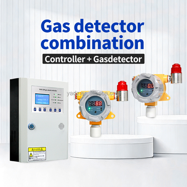Fixed LCD Digital Gas Leak Alarm Controller and with Relay Output 8 Channel Gas Control Panel