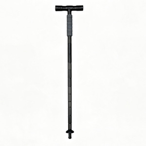 Bastón de Senderismo Multifuncional en Forma de T, de Aleación de Aluminio, Portátil, Desmontable, para Camping y Actividades al Aire Libre - Product Image 2