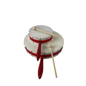 Instrument de percussion Jingying Music Orff, tambours à main de 6 pouces en gros <span class=keywords><strong>tambourin</strong></span> double face avec poignée - Product Image 2