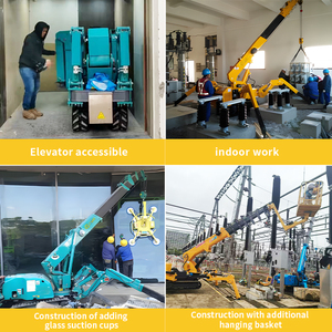 Grúa Araña Mini de 3 Toneladas, Totalmente Hidráulica, con Plataforma Elevadora, Compacta, para Interiores y Exteriores, Equipo de Construcción - Product Image 5