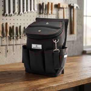 Heavy-Duty Electrician Carpentry Construction Tool Backpack Multi-Pocket Organization Water Resistant Waterproof Nylon Polyester - Product Image 3